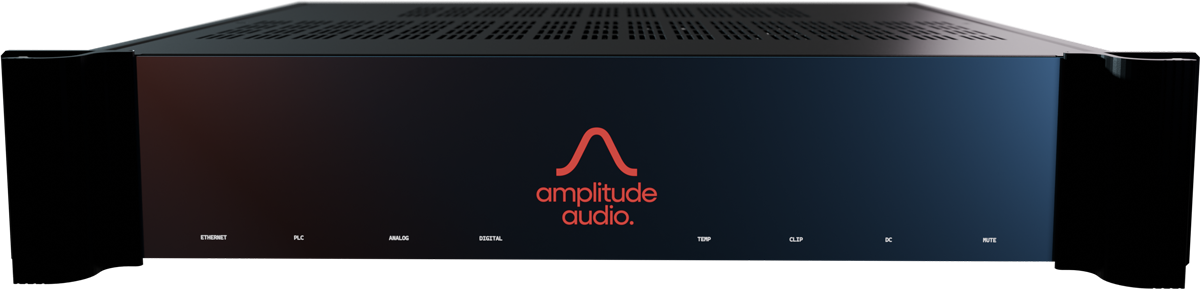 Vue avant d'un amplificateur audio haut de gamme CPL multiroom